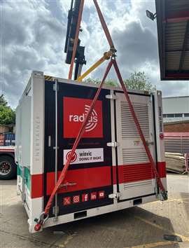 The Enertainer Unit being delivered to the Lancaster Street site.