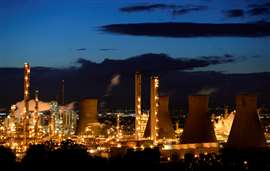 Grangemouth refinery in Scotland