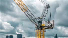 Liebherr 440 HC-L in yellow, grey and white corporate colours