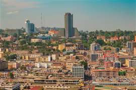 A view of Kampala City seen from Gaddaffi National Mosque in Uganda