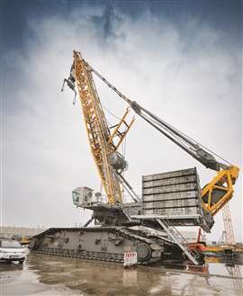 Sarens took delivery of the first Liebherr LR 12500-1.0 crawler crane earlier in 2023