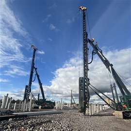 Peab's ECO-Piles product gets piled (Image: Peab)