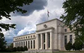 The exterior of the federal reserve building