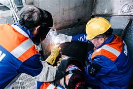 Keel laying at Damen Shipyards Galati for first two of four fully electric ferries for BC Ferries